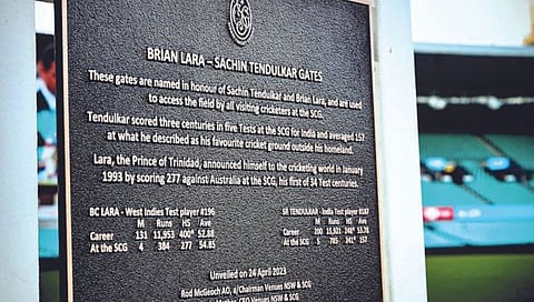 Sydney Cricket Ground : सिडनी मैदानाच्या गेटला सचिन, लाराचे नाव