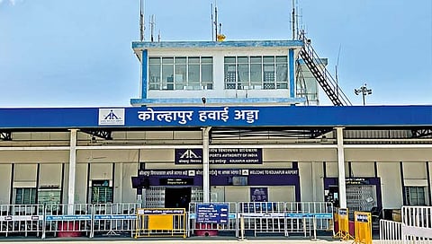 कोल्हापूर विमानतळ इमारतीच्या प्रवेशद्वाराला ऐतिहासिक लुक