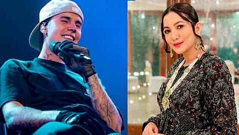 gauahar khan -Justin Bieber