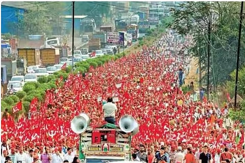 कडक उन्हाचं कारण देत लॉन्ग मार्चला अकोले पोलिसांची नोटीस, किसान सभा आंदोलनावर ठाम