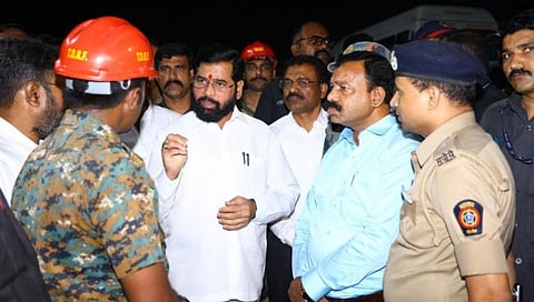 वळपाडा येथील दुर्घटना ग्रस्त इमारतीला मुख्यमंत्र्यांनी दिली भेट : मुख्यमंत्री एकनाथ शिंदे