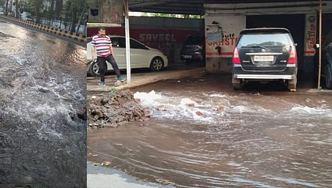 नाशिक : सिडकोत जलवाहिनी फुटल्याने लाखो लिटर पाणी वाया, पाणीपुरवठा अधिकारी नॉट रिचेबल