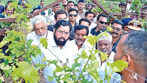 Nashik : अवकाळीग्रस्तांना मदतीची आज घोषणा; मुख्यमंत्र्यांकडून नुकसानग्रस्त भागाची पाहणी