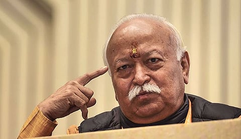 राष्ट्रीय स्वयंसेवक संघाचे प्रमुख मोहन भागवत.