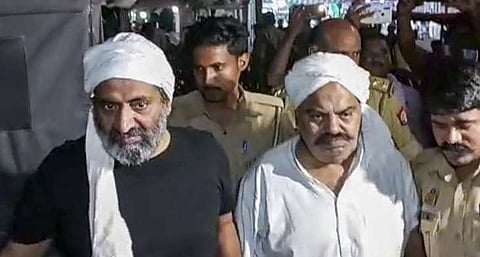 उत्तर प्रदेशमधील कुख्यात गँगस्टर अतिक अहमद आणि त्याचा भाऊ अश्रफ अहमद. ( संग्रहित छायाचित्र )