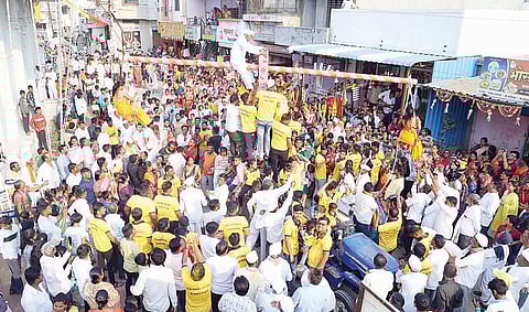 नगर : बगाडगाडा मिरवणुकीने मळगंगा यात्रा सुरू