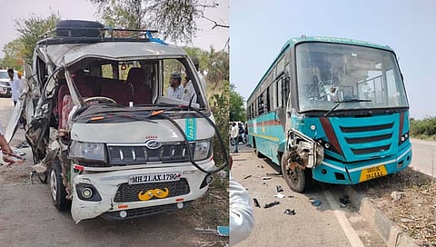 जालना: जामवाडीजवळ बस-कारच्या अपघातात १ जण ठार; ५ जखमी
