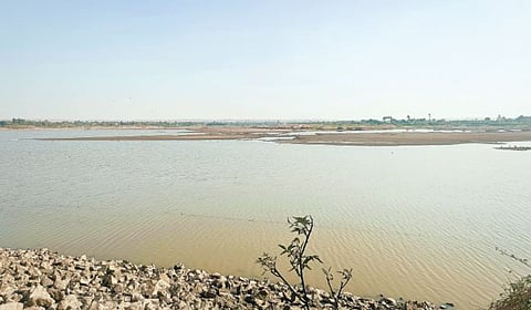 वरवंडच्या व्हिक्टोरिया तलावात गाळ वाढला ; पाण्याची साठवणक्षमता झाली कमी