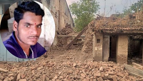 राजगुरूनगर येथे जुन्या घराची भिंत पडून मजुराचा मृत्यू