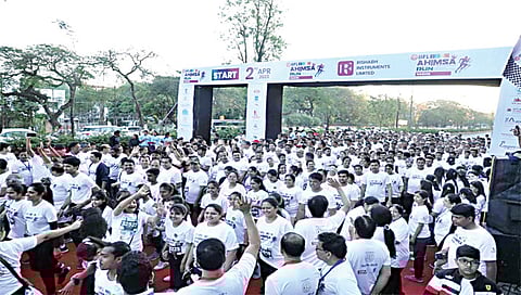 नाशिक : अहिंसा रनमध्ये सहभागी झालेले नाशिककर