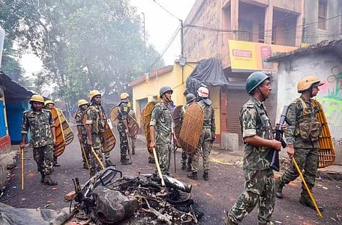 हावडा येथे तैनात पोलीस बंदोबस्त (संग्रहित छायाचित्र)