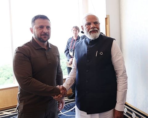 नरेंद्र मोदी - वोलोदिमीर झेलेन्स्की