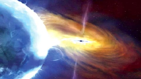 अंतराळात सौरमंडळापेक्षाही मोठ्या आकाराच्या स्फोटाचा छडा