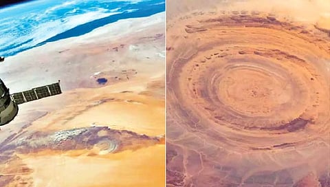 अंतराळातून टिपला वाळवंटातील ‘डोळा’!