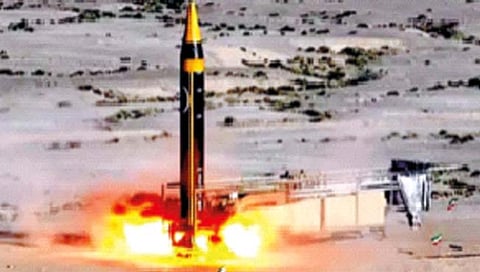 दोन हजार कि.मी. पल्ल्याच्या क्षेपणास्त्राची इराणने केली चाचणी