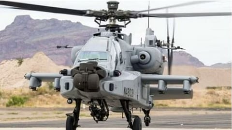 अपाची हेलिकॉप्टरचे मध्य प्रदेशमध्ये इमर्जन्सी लँडिंग