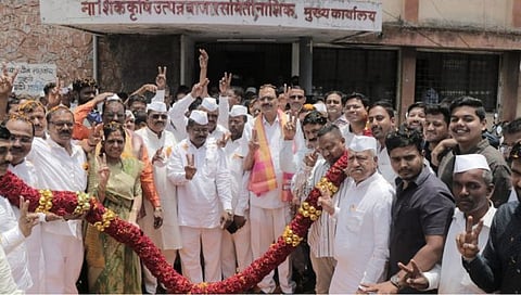 नाशिक कृउबा समितीच्या सभापतीपदी पिंगळे, उपसभापतीपदी खांडबहाले बिनविरोध