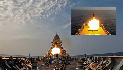 Brahmos Supersonic Cruise Missile : नौदलाकडून बह्मोस सुपरसॉनिक क्रूझ क्षेपणास्त्राची यशस्वी चाचणी