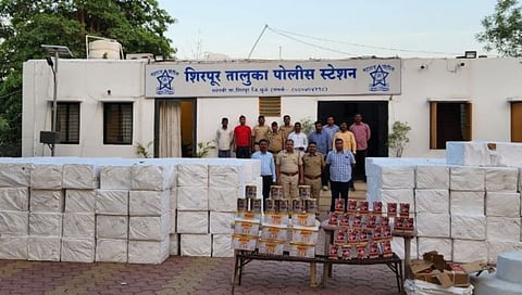 मध्यप्रदेशातील गुटखा तस्करांचे धाबे दणाणले; धुळे शहराकडे येणाऱ्या ट्रकसह ८३ लाखांचा गुटखा जप्त