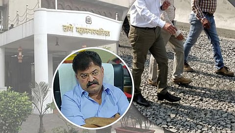 Jitendra Awhad : ५ टक्क्यांसाठी चांगल्या रस्त्यांवर डांबर; जितेंद्र आव्हाड यांनी केली ठाणे महापालिकेची पोलखोल