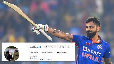 Virat Kohli Instagram : विराट कोहलीचे २५ कोटी इन्स्टा फॅन