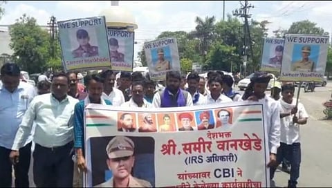 Sameer Wankhede : समीर वानखेडे यांच्या समर्थनार्थ वाशिममध्ये सामाजिक मोर्चा