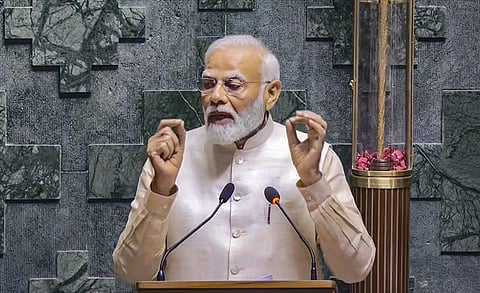 PM Modi : काँग्रेसला सत्तेपासून 100 वर्षे दूर ठेवा : पंतप्रधान नरेंद्र मोदी