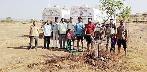 वाल्ह्यातील पालखी मैदानावर फुलली हिरवाई