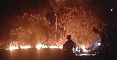 आंबेगाव तालुक्यातील वाघदरा डोंगराला वणवा; वनसंपत्तीचे मोठे नुकसान