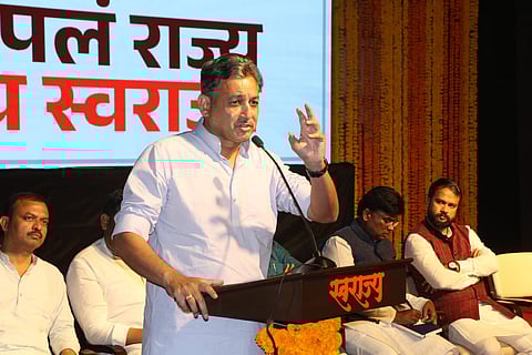 ‘स्वराज्य’च्या पहिल्या अधिवेशनात संभाजीराजेंनी केली मोठी घोषणा, म्हणाले २०२४ ला…