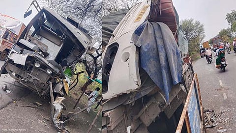 वाशिम: वडप येथे खासगी बसची ट्रकला धडक; ४ ठार, १२ जण गंभीर जखमी