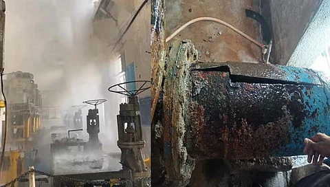 फारोळा जलशुद्धीकरण केंद्रात जलवाहिनी फूटली