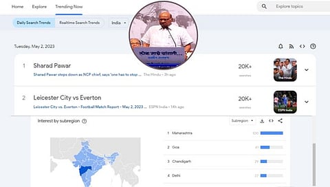 sharad pawar google trand