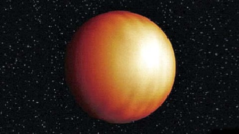 मोठ्या आकाराच्या बाह्यग्रहावर पाण्याची वाफ