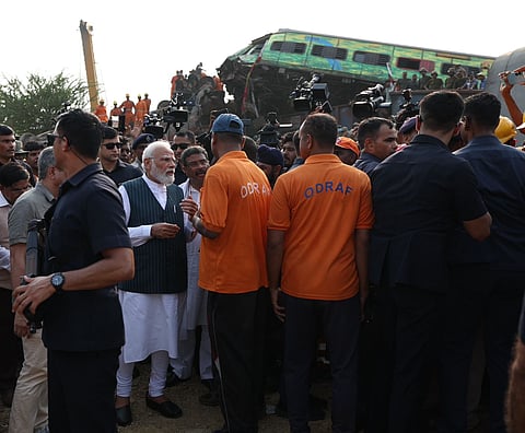Odisha train accident PM Modi ओडिशातील रेल्वे दुर्घटना