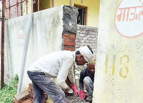 आळंदीत सिद्धबेटातील संरक्षक भिंतीला भगदाड