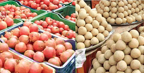 पुणे : डाळींब, चिकू, पेरू, कलिंगड, खरबूज महागले; आंब्याची आवक घटल्याचा परिणाम