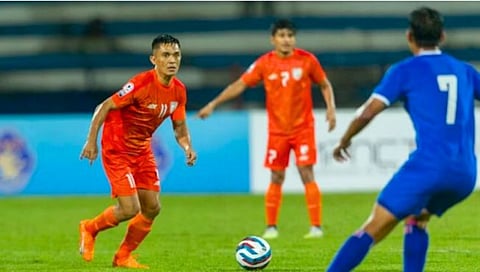 India vs Nepal Football : नेपाळला हरवून भारत सेमीफायनलमध्ये