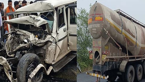 चंद्रपूर : बोलेरो-ट्रक अपघात एकाच कुटुंबातील चौघांचा मृत्यू
