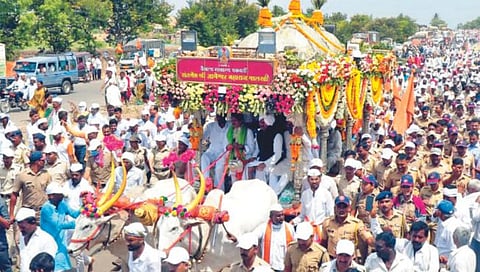 माऊलींच्या पालखीचे सोलापुरात आगमन