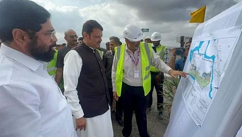 नवी मुंबई आंतरराष्ट्रीय विमानतळ वाहतुकीसाठी वेळेतच खुले होणार : मुख्यमंत्री एकनाथ शिंदे