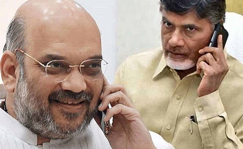 BJP TDP Alliance : अमित शहांचे चंद्राबाबू नायडूंसोबत विचारमंथन, भाजप-टीडीपीच्या युतीची दाट शक्यता