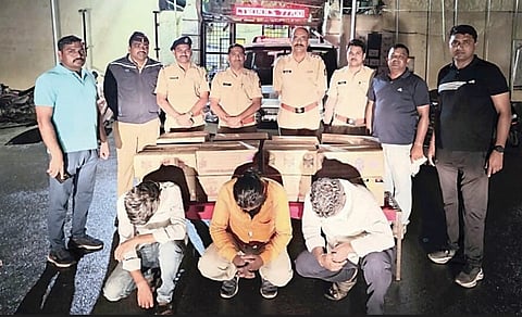 अहमदनगर : विदेशी मद्यासह तिघांना पकडले; भिंगार पोलिसांची कारवाई