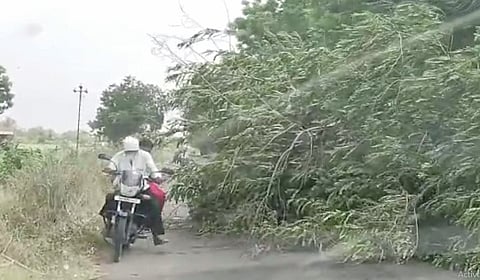 अहमदनगर जिल्ह्यामध्ये वादळी वार्याचे थैमान! नेवासा तालुक्यात उडाले पत्रे