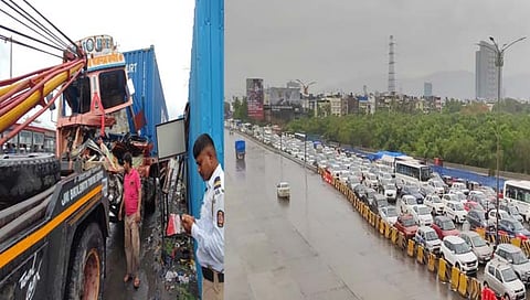 वाशी टोल नाक्यावर वाहनांच्या रांगा