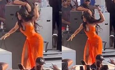 Cardi B : लाईव्ह शोमध्ये कार्डी बीवर फेकली दारू; संतापलेल्या गायिकेने काय केलं पहा