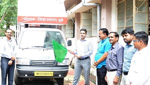 शासन आपल्या दारी उपक्रमाचा धुळे जिल्ह्यात चित्ररथाद्वारे जागर