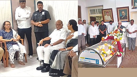 नाशिक : सर डॉ. मो. स. गोसावी यांना शोकाकूल वातावरणात अखेरचा निरोप