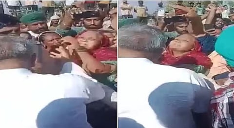 निसर्गाचा ‘प्रकोपा’वर, संतापाचा ‘स्फोट’..! महिलेने थेट आमदाराच्या कानशिलात लगावली (व्हिडिओ)