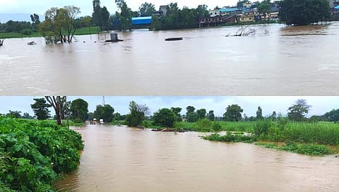 Kolhapur Flood | वेदगंगा नदीला पूर! मुरगुडचा संपर्क तुटला; आदमापूर, निढोरी गावांचा पाणीपुरवठ्याचा जॅकवेल पाण्याखाली